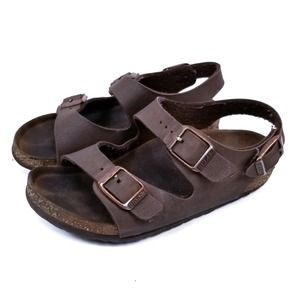 Birkenstock Milano Kids Youth Brown Birko-Flor Sandals Size 28 US 11